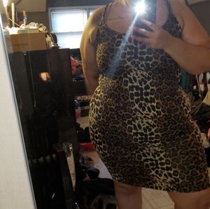 Plus Size Cheetah Print Dress